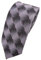 TigerTie - schmale Designer Krawatte in grau silber anthrazit rosa gepunktet