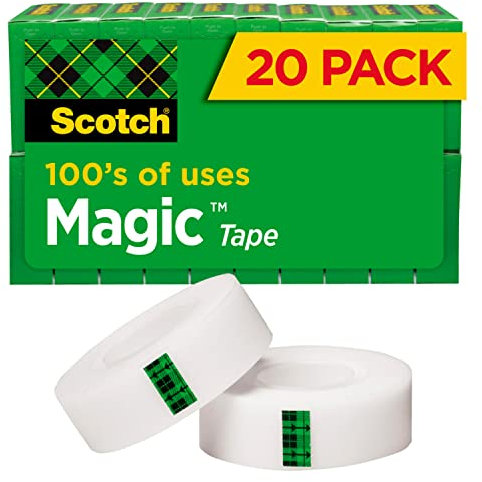 Magic Office Tape Value Pack, 3/4 x 1000, 1 Core, Clear