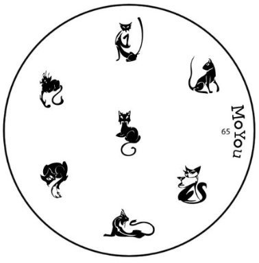 Original MoYou Nail Art Image Stamp Plate Number 65 Manicure Design
