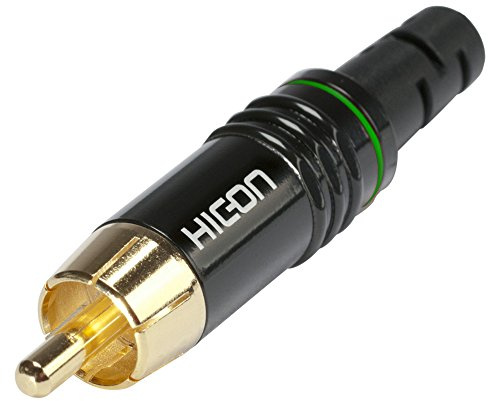HICON HI-CM06 Cinch Stecker by SOMMER CABLE (Grün) | niedrige Übergangswiderstände