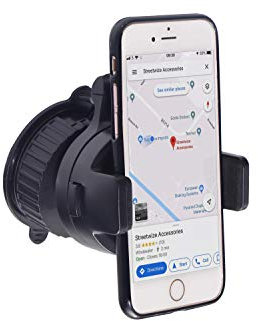 Streetwize Universal Adjustable Smartphone Holder, Suitable For Both iPhone/Android Mobiles, Windscreen/Dashboard/Vent Mount (SWGH3)