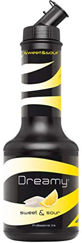 Dreamy Sweet and Sour Pulp 95cl Cocktail Syrup, Made with Fresh Lemon Juice, Prepare Cocktails Syrups, Mocktail Syrups, Smoothies, Milkshakes……