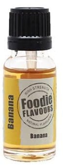 Banana Foodie Flavours Natural Flavouring 15ml - for Food use, Baking