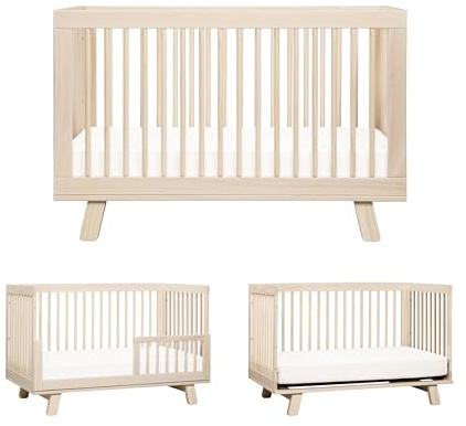 Babyletto Hudson 3-in-1 Convertible Baby Crib ,Washed Natural