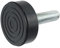 SPARES2GO Universal Washing Machine Adjustable Screw in Foot (8mm Thread)