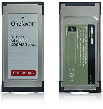 Onefavor Sxs Memory SD SDHC SDXC Card Adapter in Adapter for Sony Sxs Ex1r Ex280