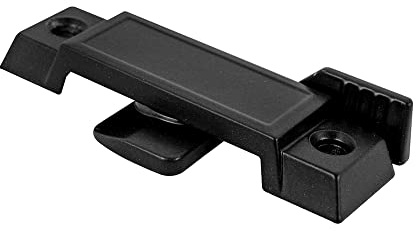 Prime-Line F 2589 Sash Lock for Vertical and Horizontal Sliding Windows – Replace Broken Sash Locks for Additional Home Security, 2-1/4” Mounting Hole Centers, Black Diecast (Single Pack)