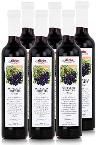 Darbo Fruchtsirup - Schwarzer Holunder - 6 x 0,50 l