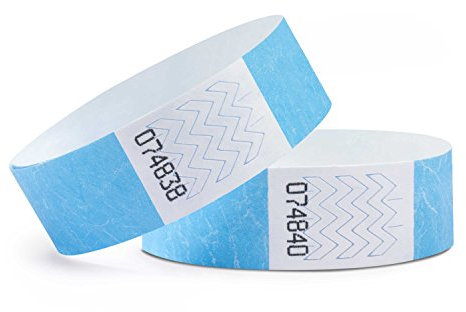linie zwo ®, Confezione da 1000 Braccialetti di identificazione 19 x 254 mm, Azzurro