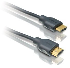 Philips SWV5401H/10 Câble HDMI HD 1,8 m Compatible 3D Full HD Arc Noir
