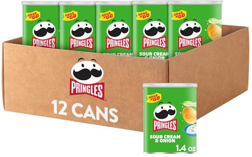 Pringles Sour Cream and Onion Small Stacks, 1.41 Ounce (Pack of 12)