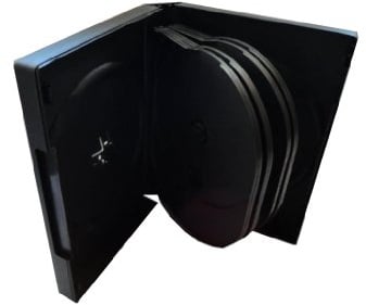 25x 10fach 10er DVD CD Box Hüllen black