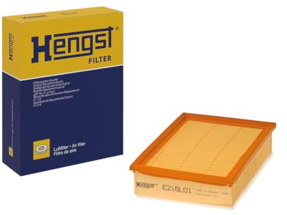 HENGST - Luftfilter E216L01 - Luft-Filtereinsatz für KFZ | Hochwertiger Motorluftfilter für Otto- oder Dieselmotor - Schutz für Motoren - Wasserbeständig