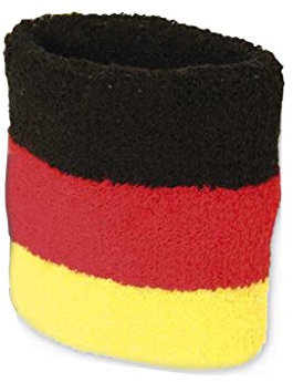 KarnevalsTeufel.de Schweißband Fan Deutschland Schweißarmband Fanartikel