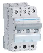 disjoncteur hager - 3 pôles - 40a - 6ka - courbe c - vis / vis
