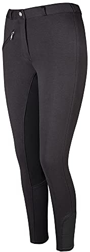 PFIFF 102290 Reithose Thea Kinder Damen Vollbesatz, elastischer Beinabschluss | Schwarz 164