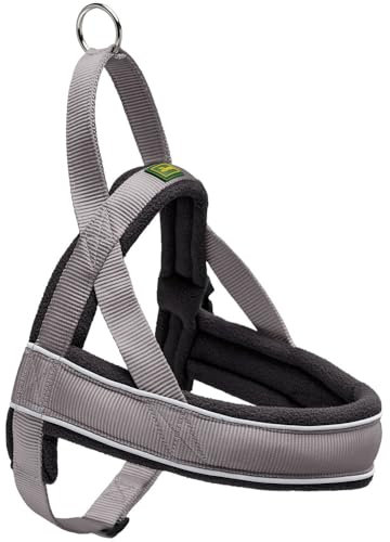 HUNTER RACING Norwegergeschirr, L, 68-90 cm, grau/schwarz