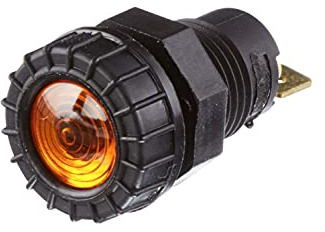 HELLA Lampe témoin - Halogène - 12V / 24V - vissé - 2AA 008 594-011, jaune