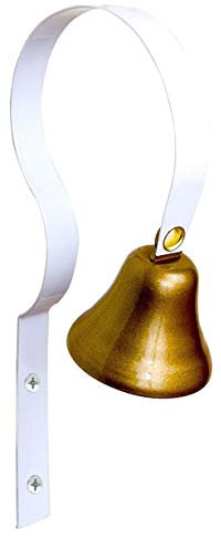 GoGo Bell Hunde-Türklingel für Hauseinbruch/Haustraining/Töpfchentraining, damit Sie wissen, wann sie klinken müssen (weiß, 1 Stück)