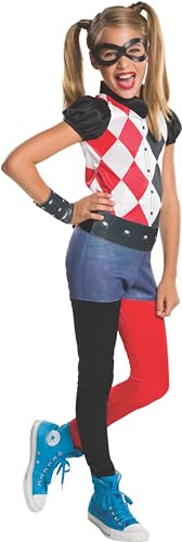 Rubies DC Superhero Girls: Harley Quinn Costume for Kids, Girl's Medium