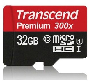 SD microSD Card 16GB Transcend SDHC UHS1 (ohne Adapter)