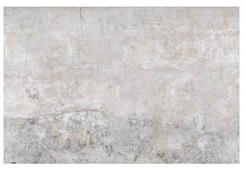 Fototapete | Betontapete Shabby Betonoptik Tapete - Vliestapete PREMIUM Querformat | Tapete Betonoptik Grau | Steintapete Steinoptik 3D Fototapete Vlies Wandbild XXL Betonwand Sichtbeton Beton Stein Wand Loft, Größe HxB: 255cm x 384cm
