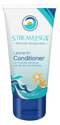 STREAM 2 SEA Leave-In Conditioner entwirrt und regeneriert das Haar mit Feuchtigkeitscreme Natürliche riffsichere Formel für trockenes und geschädigtes Haar | 6 oz ohne Parabene mit UV-Schutz