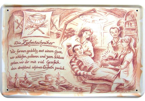 Beruf Blechschild Die Zahntechniker
