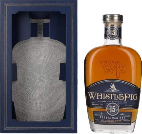 WhistlePig 15 Years Old ESTATE OAK RYE Whiskey 46% Vol. 0,7l in Geschenkbox