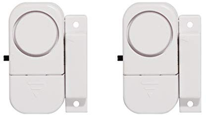 CHACON Lot de 2 Mini-alarmes d'ouverture et avertisseur d'entrée 34042 Blanc