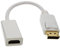 kenable DisplayPort Male Plug to HDMI Female Socket Adapter Cable White