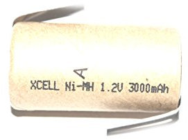 XCell Akku Ni-MH 1,2V 3000mAh + Lötfahne Z-Form Sub-C Pappmantel