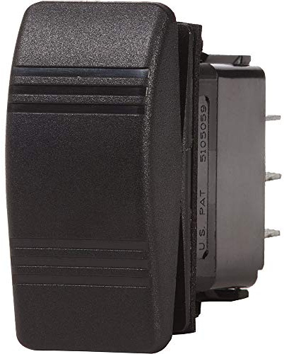 Blue Sea Systems Water Resistant Black & Gray Contoura III Switches