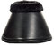 HKM 7542 Hufglocken Isa aus Lederimitat, Springglocken, Glittereffekt, schwarz L