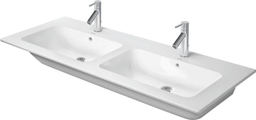 Duravit ME by Starck Doppelwaschtisch Weiß Hochglanz 1300mm