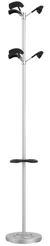 Unilux 100340648 Advantage Portemanteau Acier/Polypropylène Gris Métal/Noir 180 cm