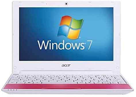 Acer Aspire One Happy 10.1 inch Netbook (Intel Atom Dual-Core N550 Processor, 1GB RAM, 250GB HDD, Wifi, Webcam, 8hrs battery life, Windows 7 Starter&Android) - Candy Pink