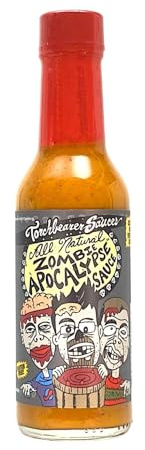 Torchbearer Zombie Apocalypse Ghost Pepper Hot Sauce, 142ml