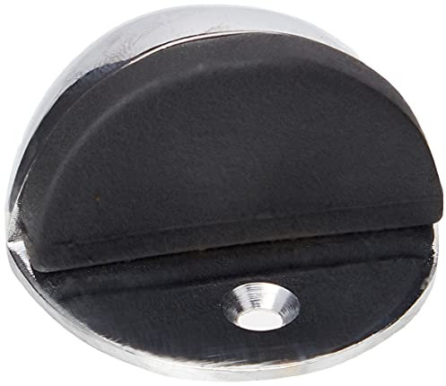 Merriway BH01656 50mm (2 inch) Floor Mounted Oval Door Stop - Chrome Plated