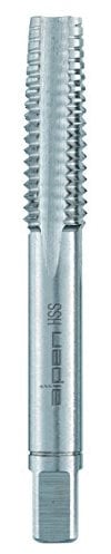 alpen HSS Hand-Gewindebohrer, gerade genutet, Durchmesser M 6 mm, L1 50 mm, L2 19 mm als 3-teiliger Satz in der Plastiktasche, 70700600100