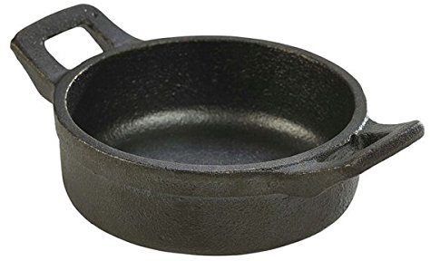 Genware Genware Mini Cast Iron Round Eared Dish 11cm, Single