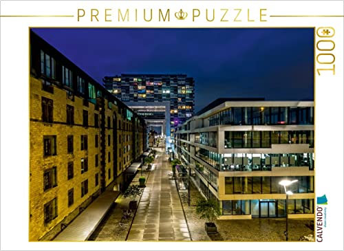 CALVENDO Puzzle Köln. Kranhäuser am Rheinauhafen 1000 Teile Puzzle quer | Lege-Größe cm Foto-Puzzle für glückliche Stunden