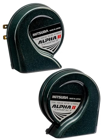 Mitsuba HOS-04G ALPHA II Compact Horn Car San Kowa Made in Japan