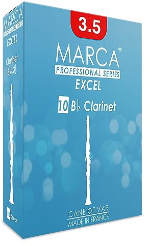 Marca Excel Reeds ~ 10 Pack ~ Bb Clarinet ~ 3.5