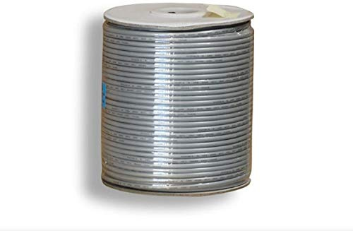 Monoprice 100952 - Cable trenzado de 4 hilos, 304,8 m, color plateado