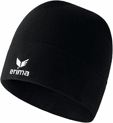 Erima Fleece Beanie Mütze schwarz, M Herren