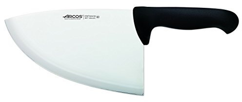 Arcos Serie 2900, Chuletera, Hoja de Acero Inoxidable Nitrum de 220 mm, Mango inyectado en Polipropileno Color Negro