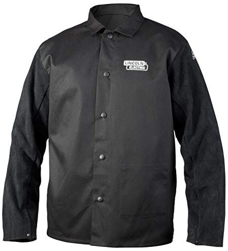 Lincoln Electric Chaqueta Tradicional de Soldadura, Negro, X-Large Unisex Adulto
