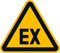 Schild Warnschild Warnung vor explosionsfähiger Atmosphäre 20cm sl PVC