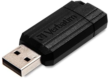 USB 2.0 Stick 16GB, Pin Stripe, schwarz